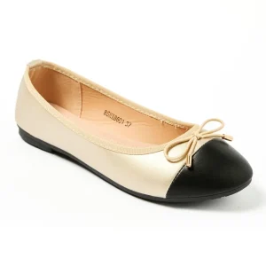Ballerines bout rapporté et petit noeud