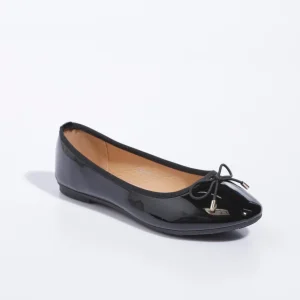 Ballerines plates vernies petit noeud
